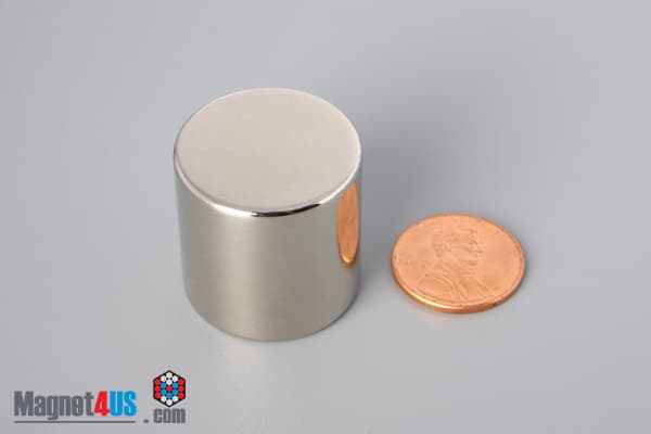 1" dia. x 1" N40 Neodymium Cylinder Magnet - photo 1