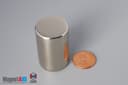 1" dia. x 1 1/2" N45 Neodymium Cylinder Magnet - photo 1