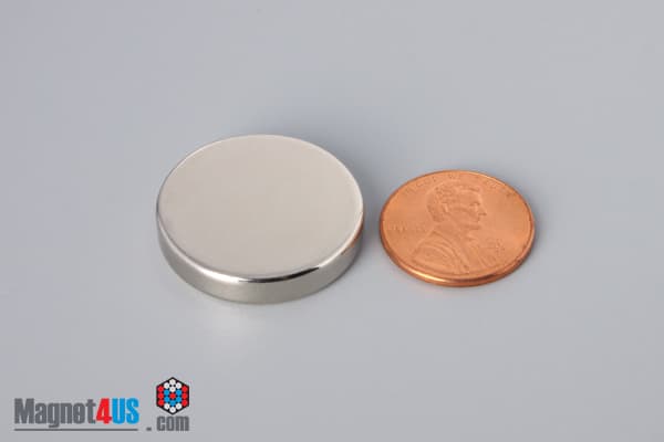 1" dia. x 2/10" N40 Neodymium Disc Magnet
