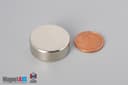 1" dia. x 3/8" N40 Neodymium Disc Magnet - photo 1