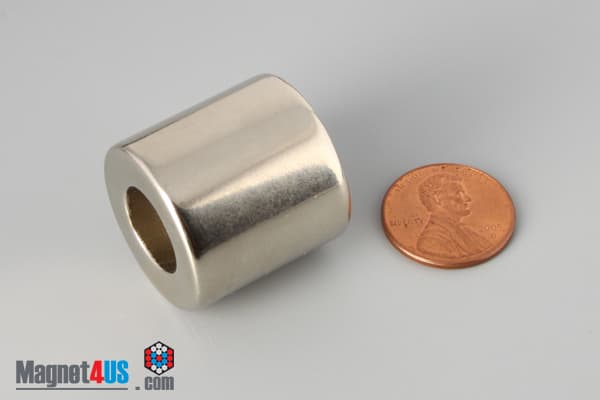 1" od x 1/2" id x 1" N40 Neodymium Ring Magnet
