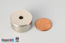 1" od x 3/16" id x 1/2" N45 Neodymium Ring Magnet - photo 1
