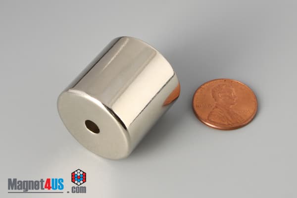 1" od x 3/16" id x 1" N45 Neodymium Ring Magnet