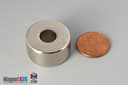 1" od x 3/8" id x 1/2" N40 Neodymium Ring Magnet - photo 1