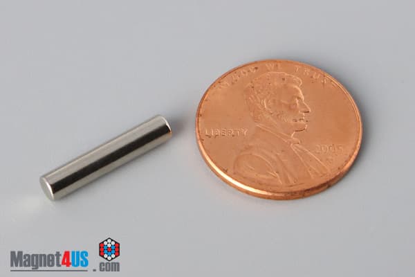 1/8" dia. x 5/8" N40 Neodymium Cylinder Magnet - photo 1