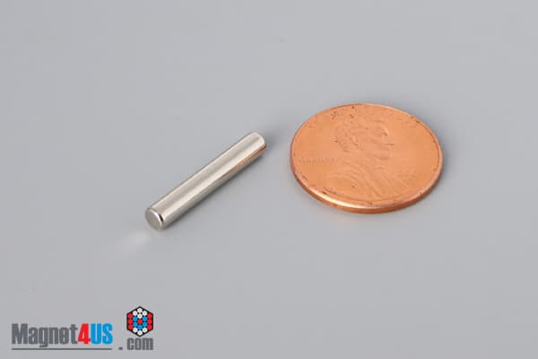 1/8" dia. x 3/4" N40 Neodymium Cylinder Magnet - photo 1