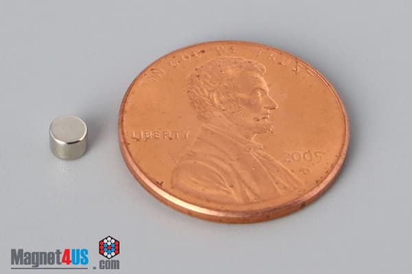 1/8" dia. x 3/32" N45 Neodymium Disc Magnet - photo 1