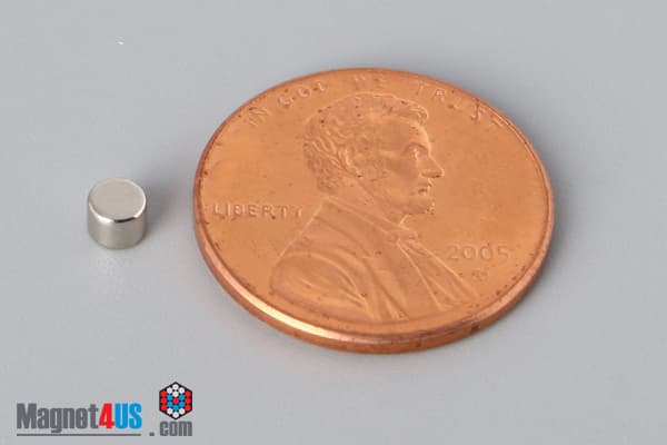 1/8" dia. x 1/10" N45 Neodymium Disc Magnet - photo 1