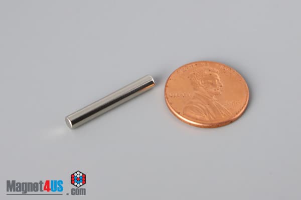 1/8" dia. x 7/8" N40 Neodymium Cylinder Magnet - photo 1