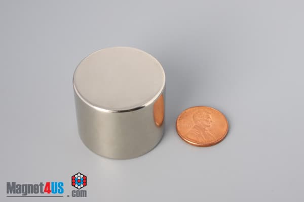 1 1/4" dia. x 1" N45 Neodymium Disc Magnet - photo 1