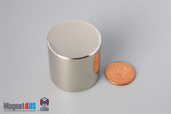 1 1/4" dia. x 1 1/4" N45 Neodymium Cylinder Magnet