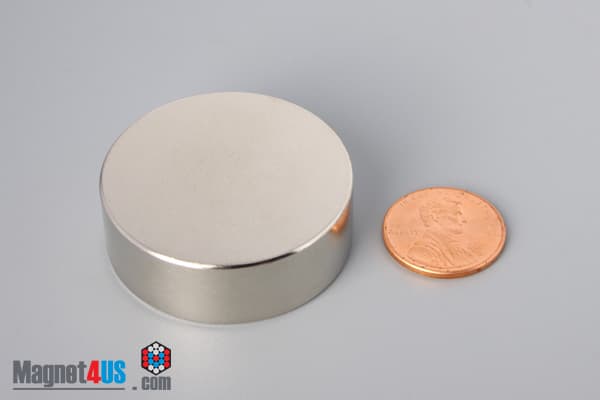 1 1/2" dia. x 1/2" N40 Neodymium Disc Magnet - photo 1