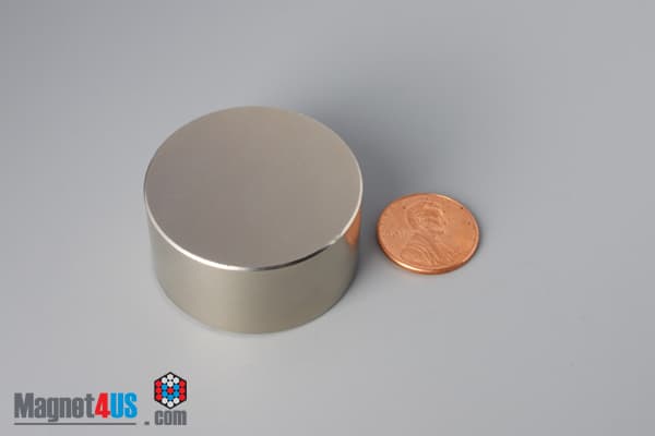 1 1/2" dia. x 3/4" N52 Neodymium Disc Magnet - photo 1