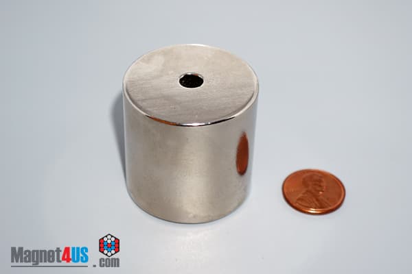 1 1/2" od x 1/4" id x 1 1/2" N45 Neodymium Ring Magnet