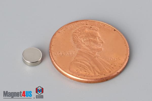 3/16" dia. x 1/16" N52 Neodymium Disc Magnet - photo 1