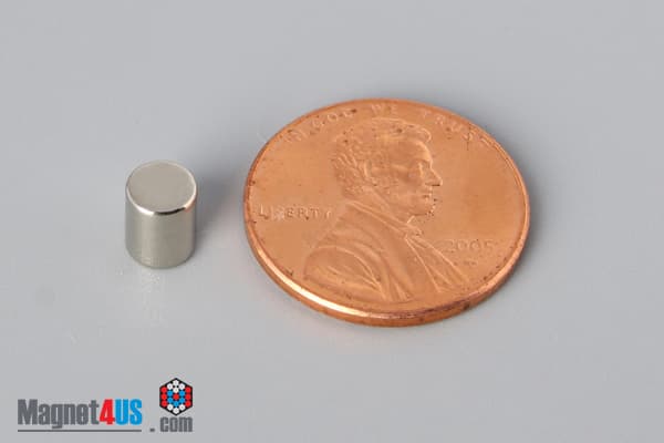 3/16" dia. x 2/10" N40 Neodymium Cylinder Magnet - photo 1