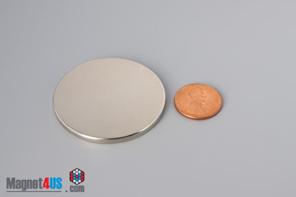 1 3/4" dia. x 1/8" N45 Neodymium Disc Magnet - photo 1
