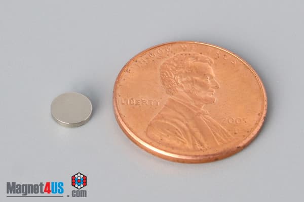 2/10" dia. x 1/32" N52 Neodymium Disc Magnet - photo 1