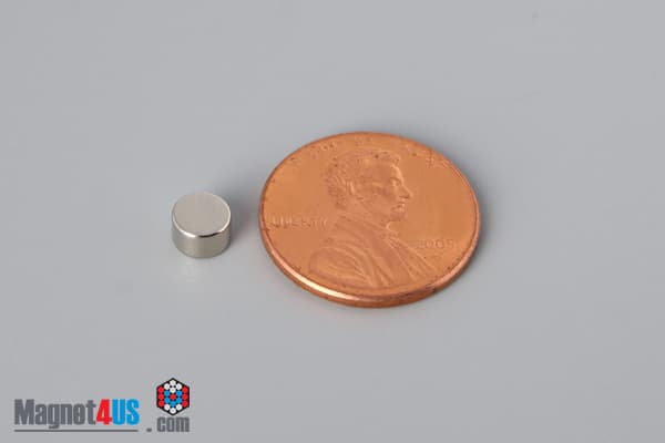 2/10" dia. x 1/8" N45 Neodymium Disc Magnet - photo 1