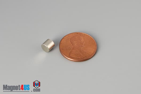 2/10" dia. x 3/16" N45 Neodymium Disc Magnet - photo 1