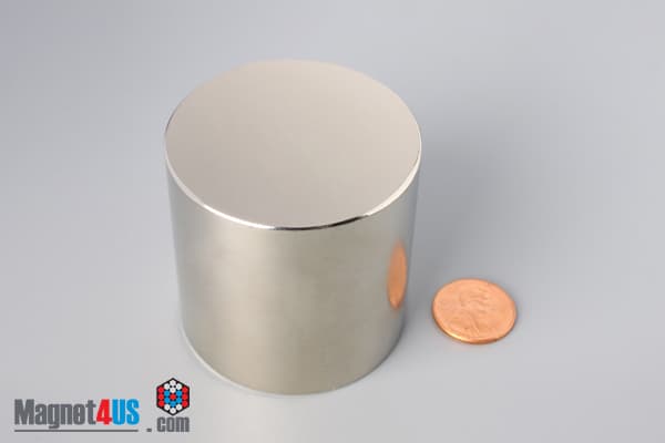 2" dia. x 2" N45 Neodymium Cylinder Magnet - photo 1