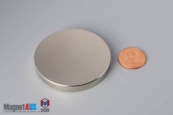 2" dia. x 1/4" N40 Neodymium Disc Magnet - photo 1