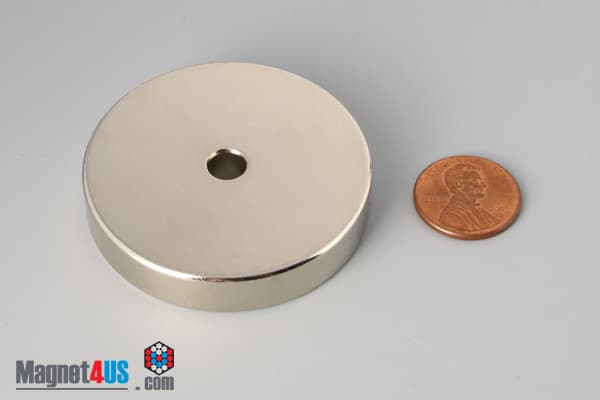 2" od x 1/4" id x 3/8" N45 Neodymium Ring Magnet - photo 1