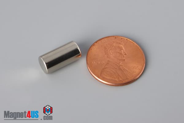 1/4" dia. x 1/2" N40 Neodymium Cylinder Magnet - photo 1