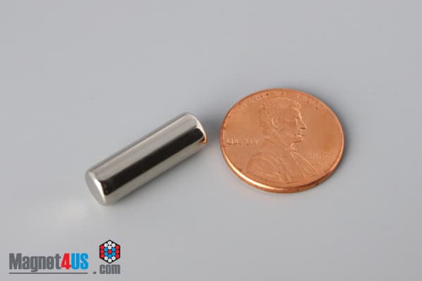 1/4" dia. x 3/4" N40 Neodymium Cylinder Magnet - photo 1
