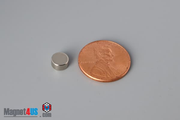 1/4" dia. x 1/8" N52 Neodymium Disc Magnet