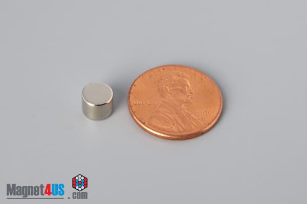 1/4" dia. x 2/10" N40 Neodymium Disc Magnet - photo 1