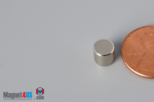 1/4" dia. x 1/4" N52 Neodymium Cylinder Magnet - photo 3