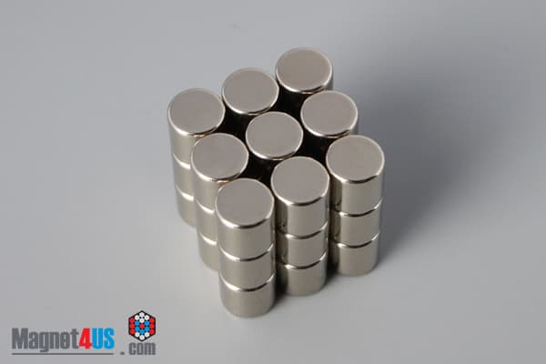 1/4" dia. x 1/4" N52 Neodymium Cylinder Magnet - photo 4