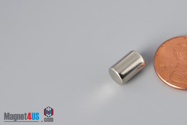 1/4" dia. x 3/8" N45 Neodymium Cylinder Magnet - photo 3