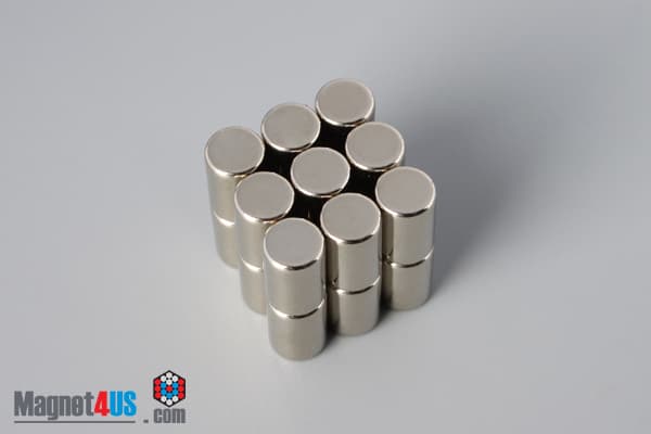 1/4" dia. x 3/8" N45 Neodymium Cylinder Magnet - photo 4