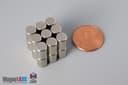1/4" dia. x 3/8" N45 Neodymium Cylinder Magnet - photo 5