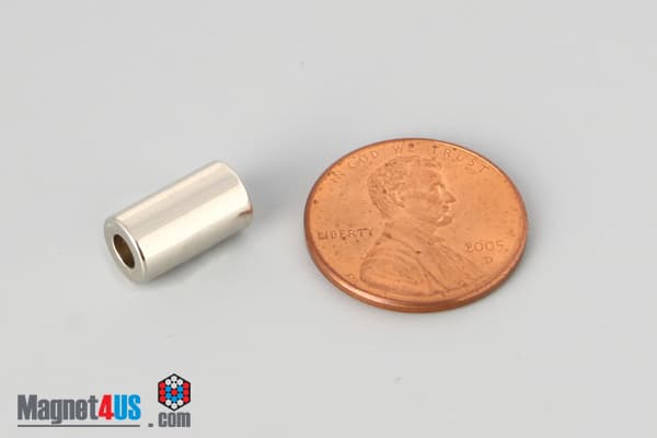 1/4" od x 1/8" id x 1/2" N45 Neodymium Ring Magnet - photo 1