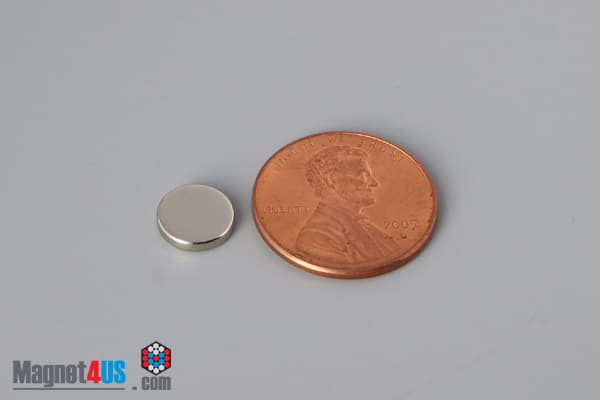 5/16" dia. x 1/16" N52 Neodymium Disc Magnet