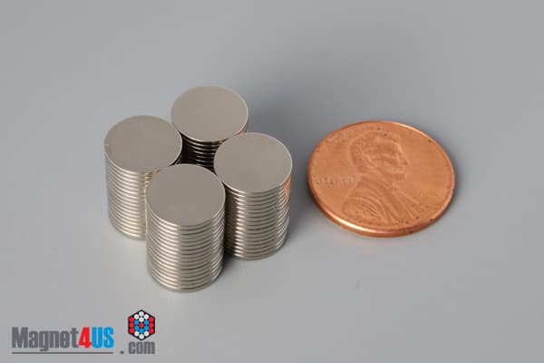 3/8" dia. x 1/32" N52 Neodymium Disc Magnet - photo 5