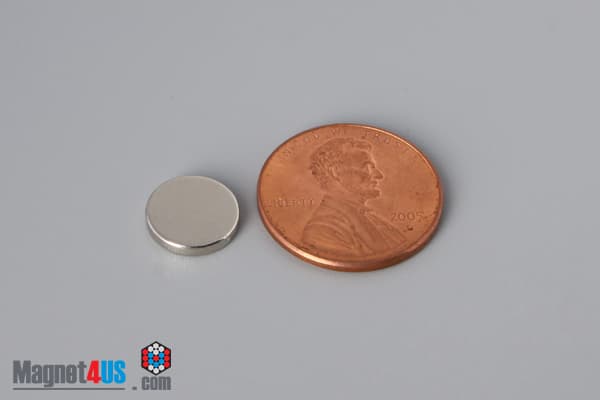 3/8" dia. x 1/16" N52 Neodymium Disc Magnet