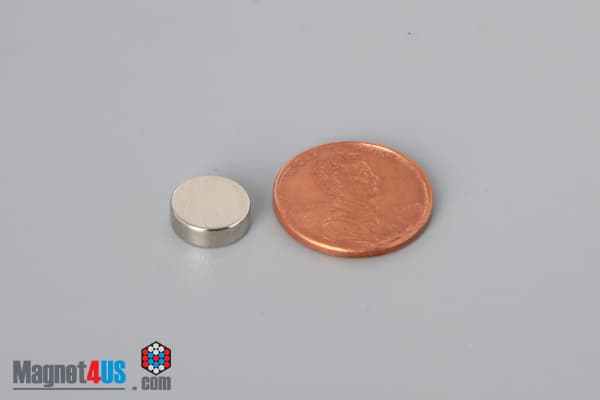 3/8" dia. x 1/8" N52 Neodymium Disc Magnet