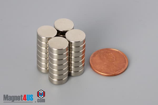 3/8" dia. x 1/8" N52 Neodymium Disc Magnet - photo 5