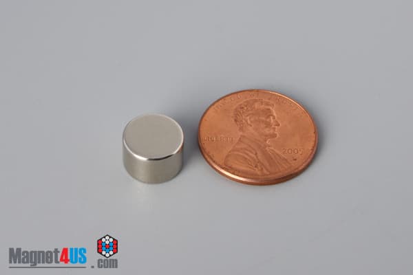 3/8" dia. x 1/4" N52 Neodymium Disc Magnet