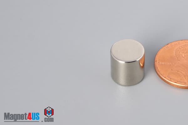3/8" dia. x 3/8" N45 Neodymium Cylinder Magnet - photo 3