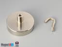 D2" x 1/2" #1/4"-20 UNC 2B N38 Pot Magnet - photo 5