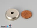 D1" x 1/4" #8 Screw N38 Pot Magnet - photo 2