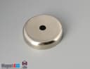 D1 3/4" x 3/8" #1/4" Screw N38 Pot Magnet - photo 1