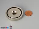 D1 3/4" x 3/8" #1/4" Screw N38 Pot Magnet - photo 4
