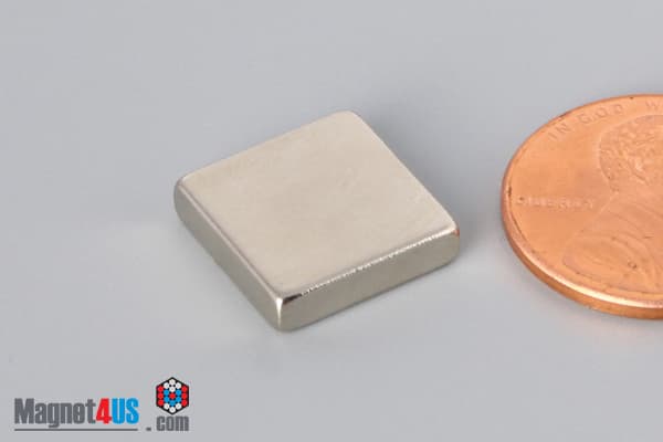 1/2" x 1/2" x 1/8" N40 Neodymium Block Magnet - photo 3