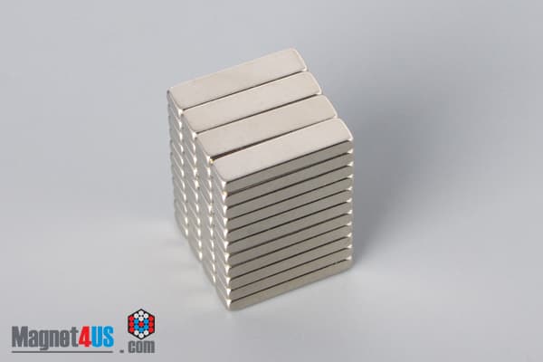 1/2" x 1/8" x 1/16" N40 Neodymium Block Magnet - photo 4
